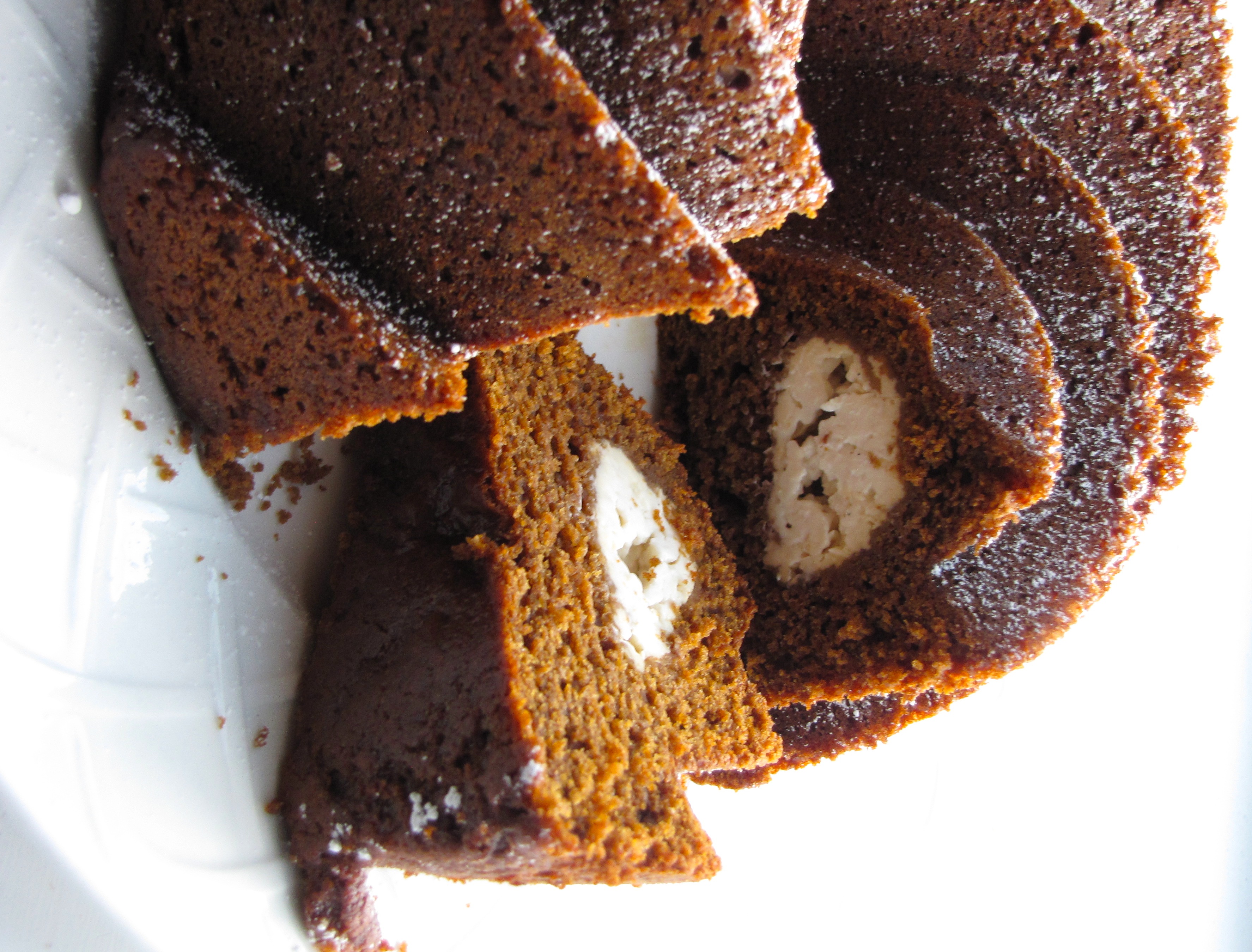 Glazed Gingerbread Bundt Cake with Cream Cheese Filling - TidyMom®